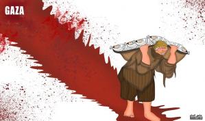 غزة يا وجعنا .. كاريكاتير ماهر الحاج