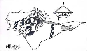 الهند وباكستان .. كاريكاتير ماهر الحاج