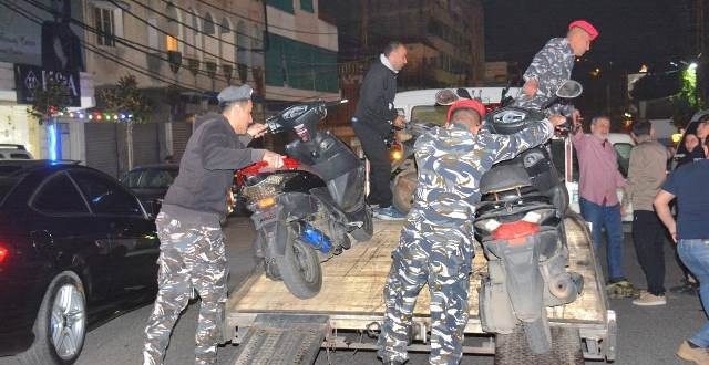 حواجز أمنية في النبطية للحد من إزعاج الدراجات النارية