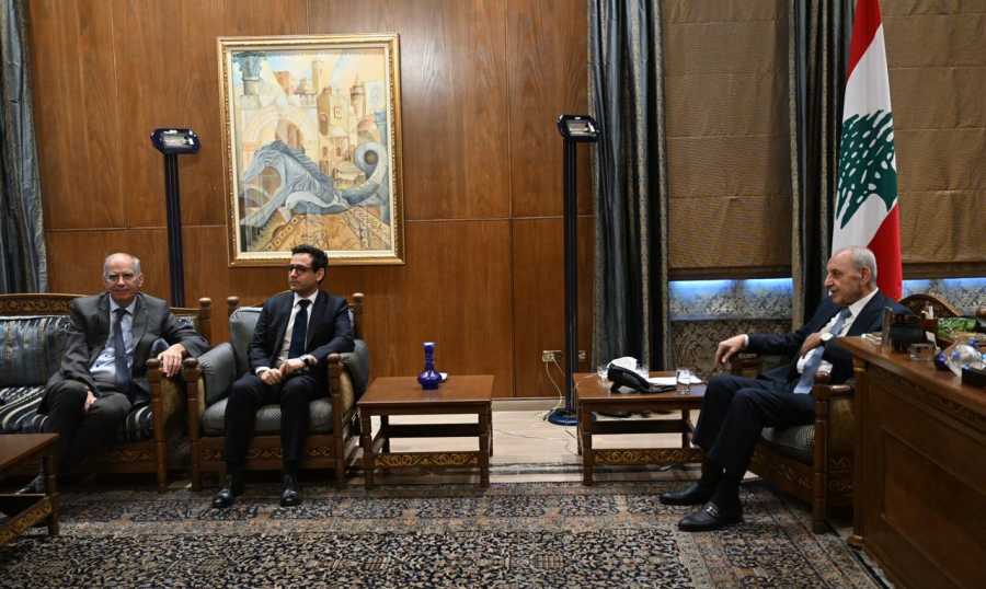 سيجورنيه يلتقي الرئيس برّي ويدعو إلى وقف التصعيد ومنع الحرب