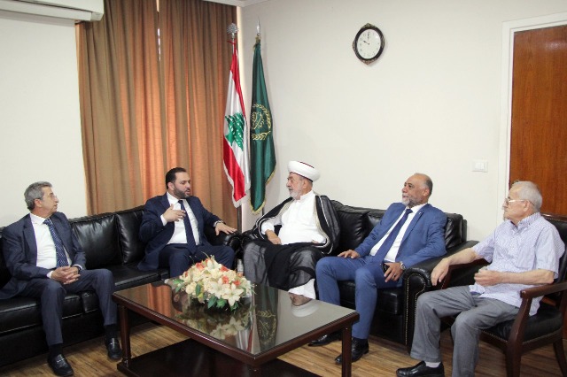 المفتي سوسان استقبل علي حجازي على رأس وفد من حزب البعث العربي الإشتراكي