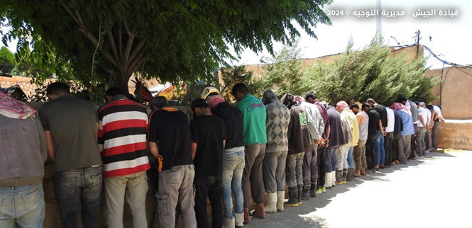 الجيش يوقف 68 شخصا بتهمٍ مختلفة!
