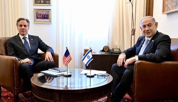 بلينكن يلتقي نتنياهو في القدس.. ومؤتمر صحافي مُرتقب الليلة