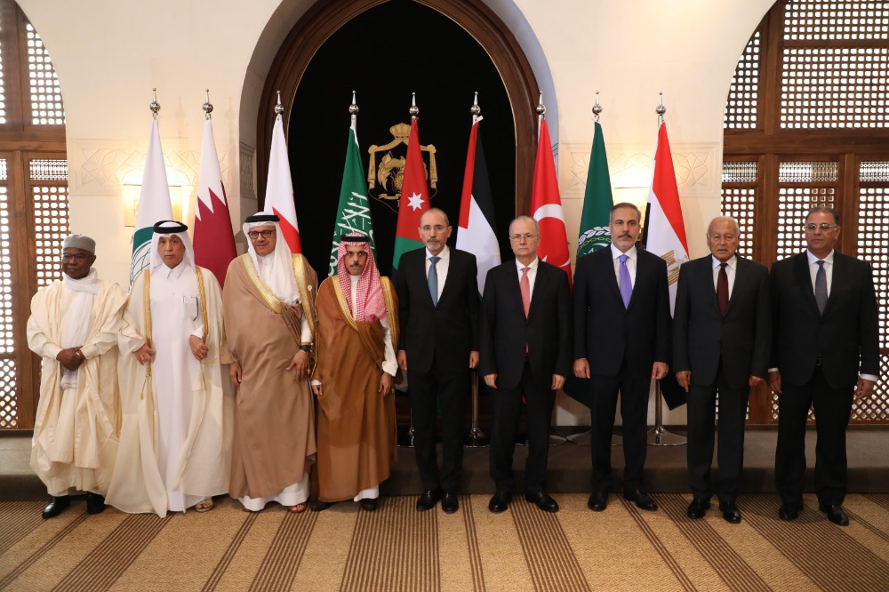 اللجنة الوزارية المكلفة بالتحرك الدولي لوقف الحرب على غزة تجتمع في العاصمة الأردنية عمّان