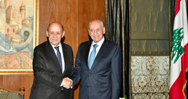 الرئيس بري يعرض التطورات مع لودريان