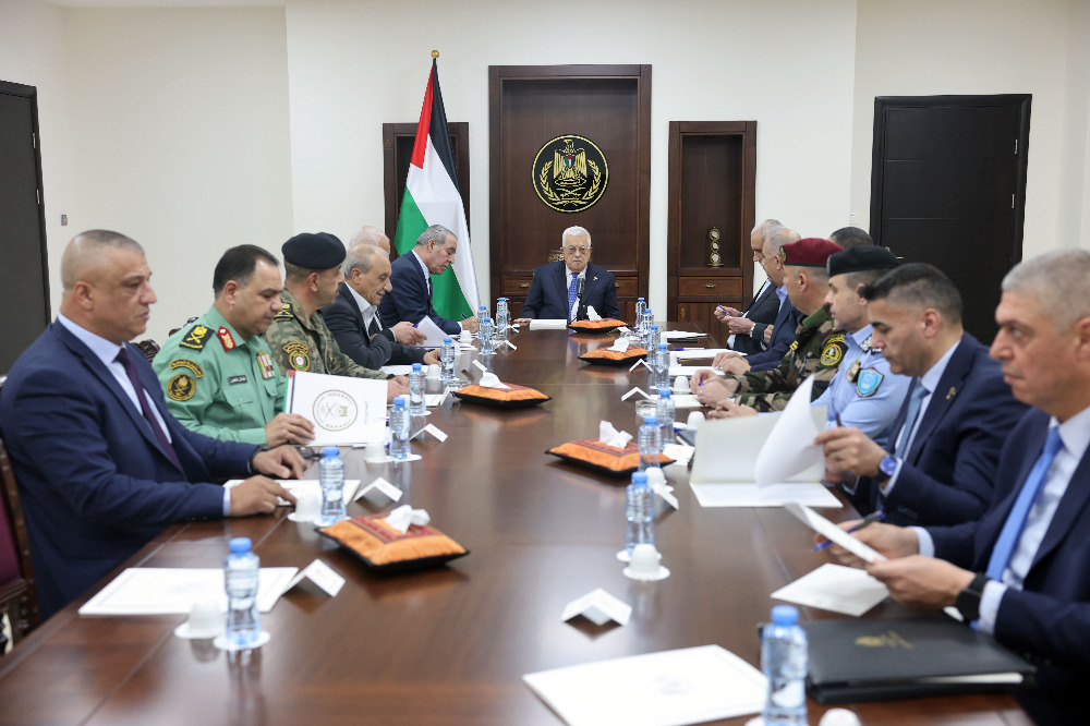 الرئيس عباس يترأس اجتماعاً لقادة الأجهزة الأمنية