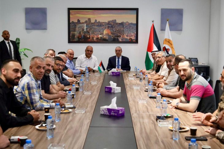 الشيخ يستقبل مؤسسات وفعاليات مخيم قلنديا