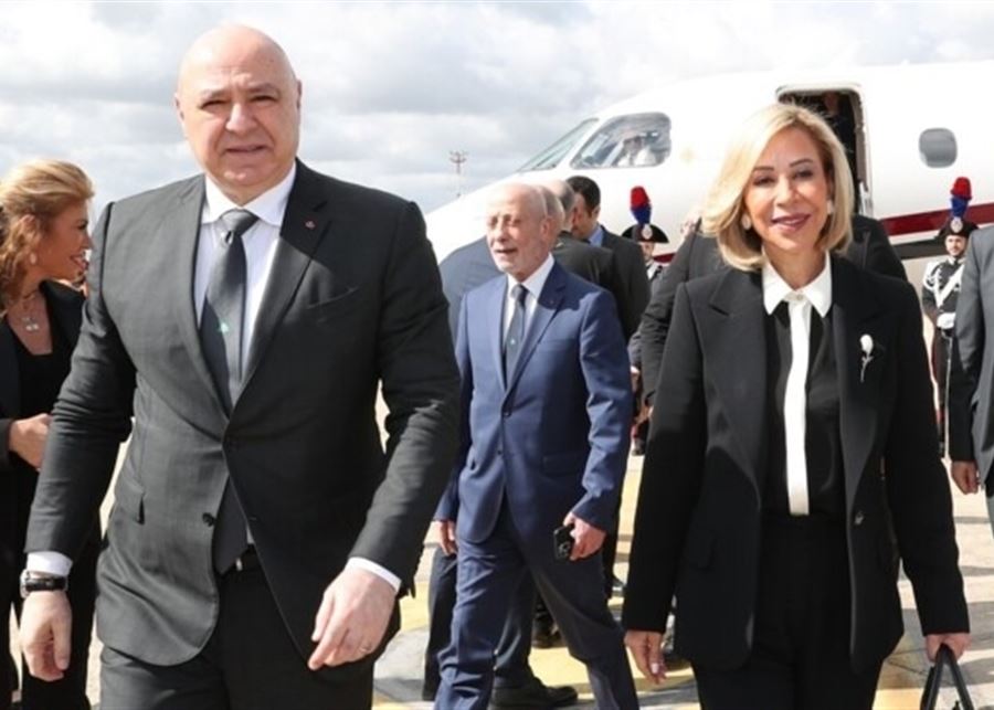 الرئيس عون والسيدة الأولى في روما