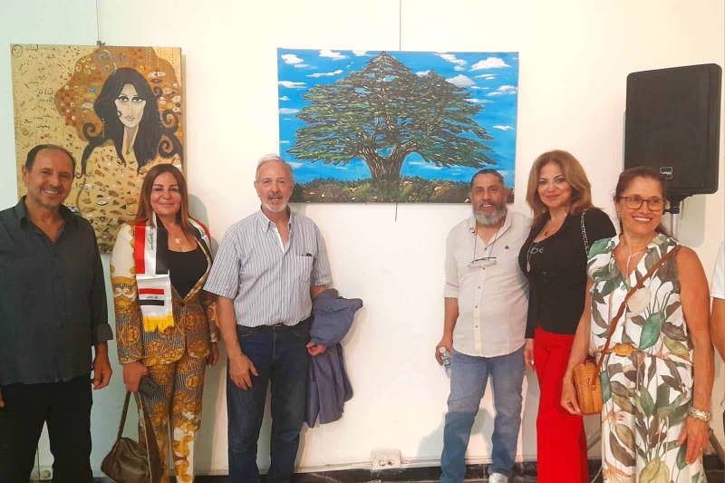 معرض وسمبوزيوم لوحات فنية تحت عنوان "بحبك يا لبنان"