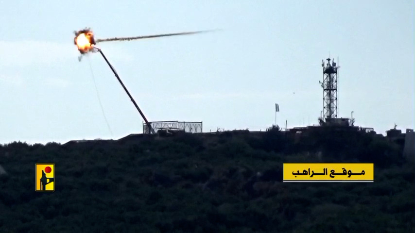 بالفيديو - مشاهد استهداف "الحزب" لعدد من المواقع الاسرائيلية عند الحدود اللبنانية الفلسطينية