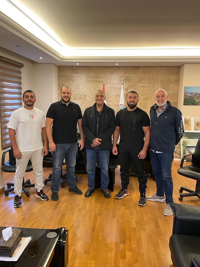 وفد من Saida Fighting Championship يزور رئيس بلدية صيدا د. حازم بديع