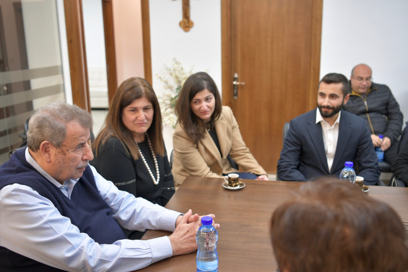 د. خوري يستقبل ممثلي المؤسسات والاندية الارمنية بالقدس