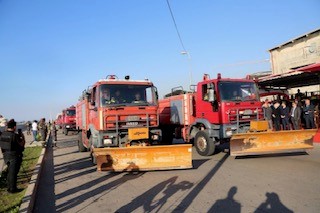 احتفال في مارينا الضبية بمناسبة اليوم العالمي للدفاع المدني