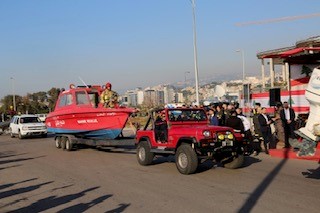 احتفال في مارينا الضبية بمناسبة اليوم العالمي للدفاع المدني