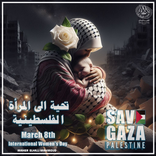 تحية لماجدات الوطن الصابرات في يوم المراة العالمي.. كاريكاتير ماهر الحاج