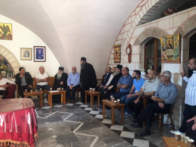 د. خوري خلال زيارته لدير مار سابا: نعمل مع كافة مؤسسات الدولة للحفاظ على هذا الإرث الوطني الفلسطيني التاريخي