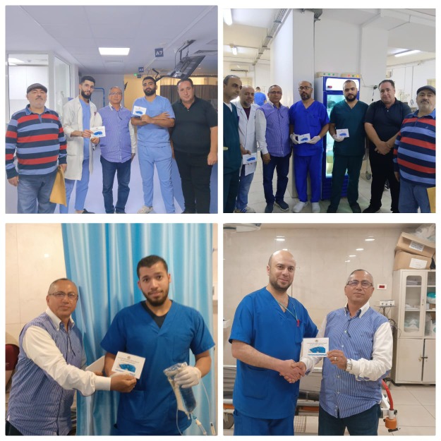 التجمع الديمقراطي للمهنيين الفلسطينيين يكرم العاملين في قسم التمريض بـ"مستشفى الهمشري"