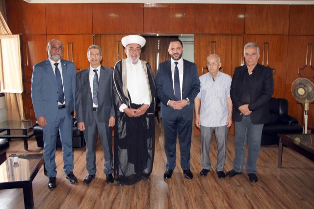 المفتي سوسان استقبل علي حجازي على رأس وفد من حزب البعث العربي الإشتراكي