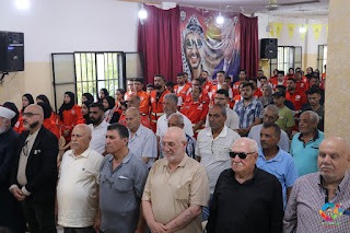 المؤسسات الحركية في منطقة صور تكرم فرق وحدة الاسعاف والطوارئ وافواج الاطفاء الفلسطينية في الجنوب بمناسبة ذكرى النكبة