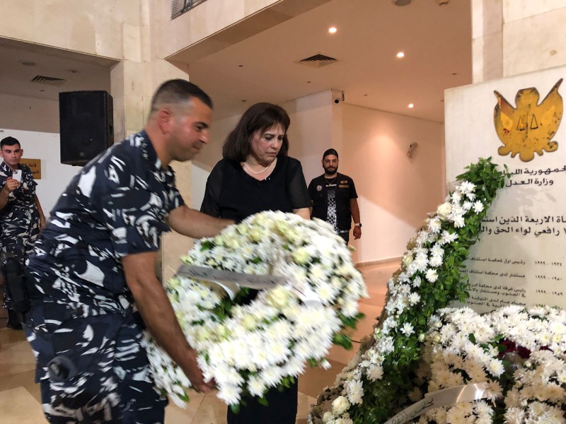 وزير العدل في الذكرى الـ25 لاغتيال القضاة الاربعة: نبقى مقصرين بحق من قدم نفسه قربانا للعدالة