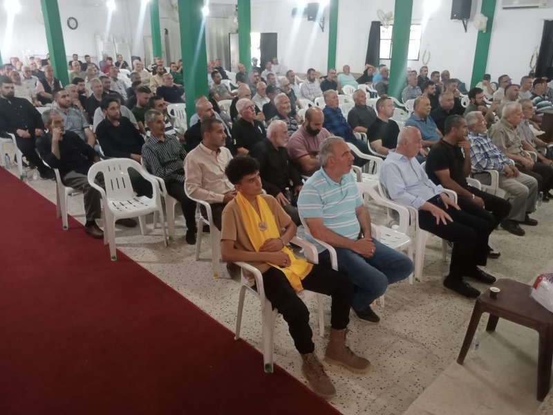 بحضور النائب رعد "الحزب" يكرم الـــشــهيـــد رضوان عيسى في حومين التحتا!