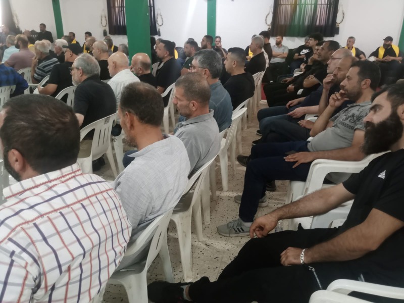 بحضور النائب رعد "الحزب" يكرم الـــشــهيـــد رضوان عيسى في حومين التحتا!