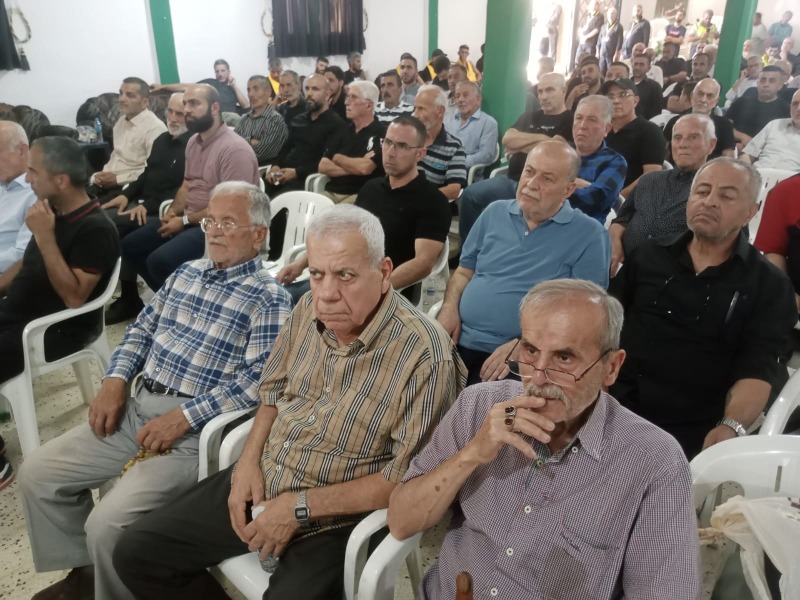 بحضور النائب رعد "الحزب" يكرم الـــشــهيـــد رضوان عيسى في حومين التحتا!