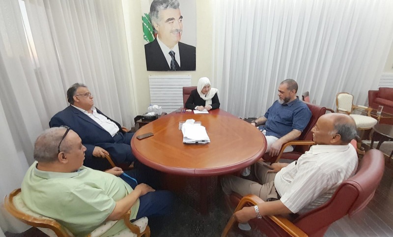 بهية الحريري تلتقي وفوداً من حركة فتح وجبهة النضال الشعبي واتحاد عمال فلسطين وجمعية الصداقة الإيطالية-العربية