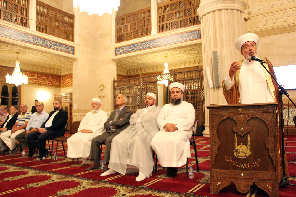 المفتي سوسان رعى احتفالاً  لـ"مجمع مسجد الحاج بهاء الدين الحريري" بذكرى المولد النبوي