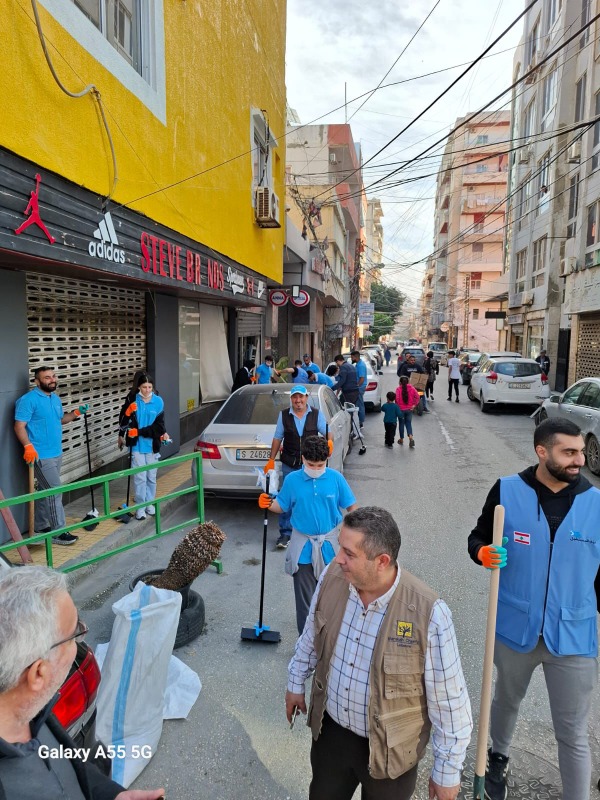 المستقبل - الجنوب شارك في مبادرة " معا لأجل صور " لرفع اثار الحرب عن المدينة