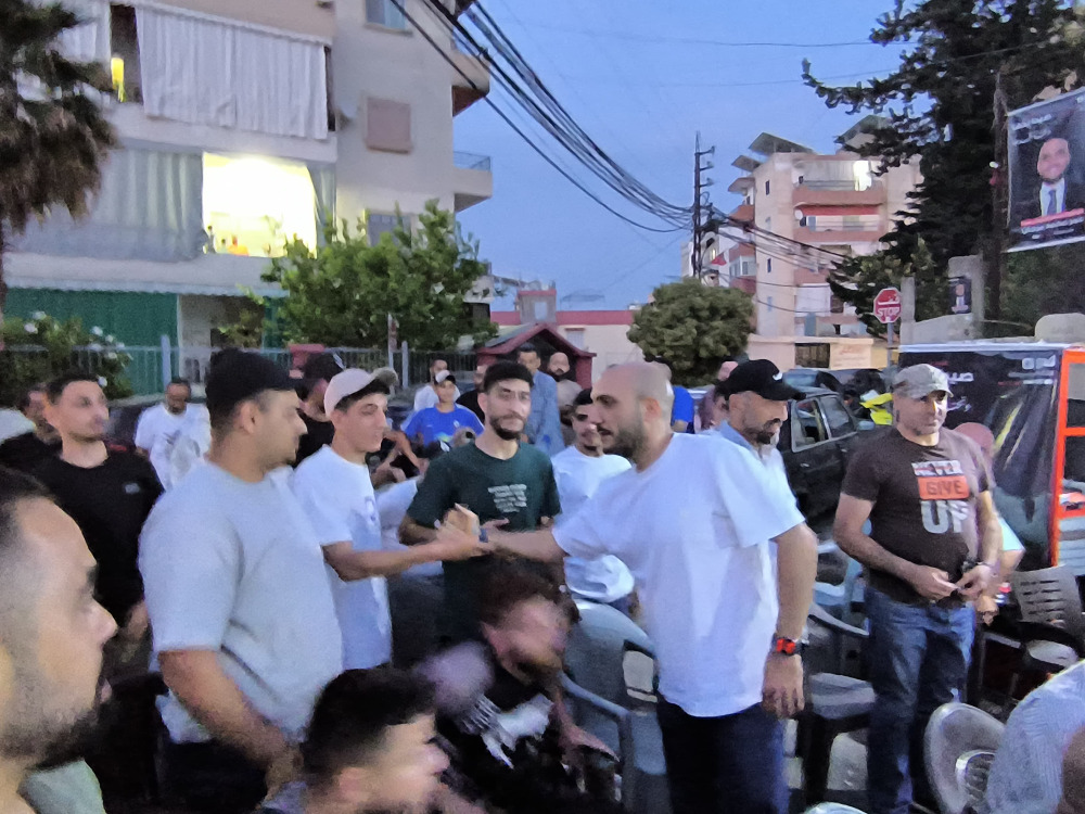 لقاء انتخابي حاشد لرئيس لائحة "صيدا بدها ونحنا قدها" الصيدلي عمر مرجان وأعضاء اللائحة في سيروب