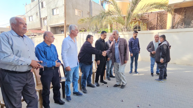 برعاية الرئيس عباس: دائرة شؤون اللاجئين تقيم بيت عزاء للمناضل د. زكريا الأغا