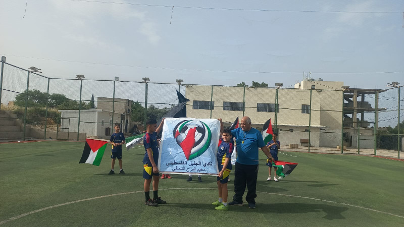 أطفال نادي الجليل الفلسطيني في مخيم البرج الشمالي يحيون ذكرى النكبة