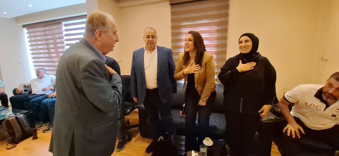 جلسة تسليم وتسلم لرئاسة بلدية صيدا بين د. بديع وحجازي