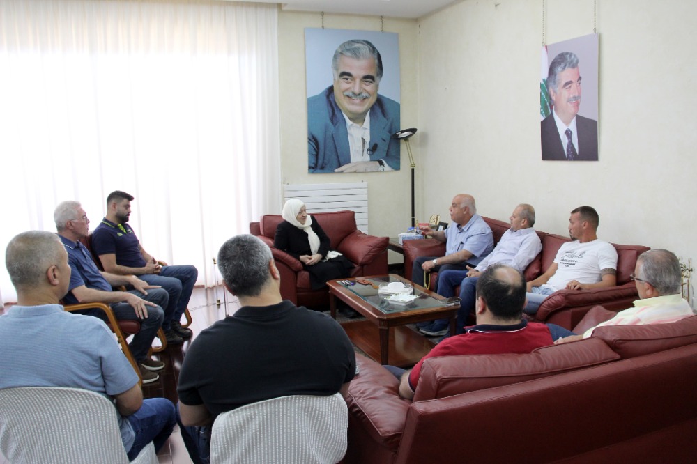 بهية الحريري تستقبل وفودًا من صيدا والجوار