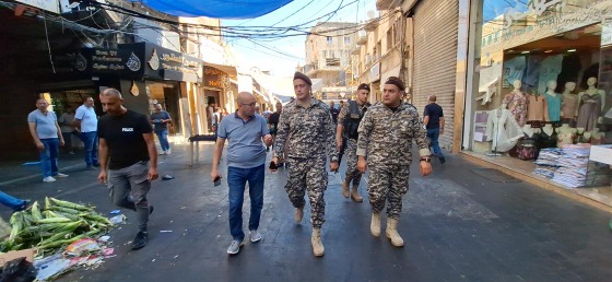 حملة إزالة مخالفات في سوق صيدا التجاري بمؤازرة أمن الدولة.. حجازي: لا يمكن القبول باستمرار الفوضى والتسيّب
