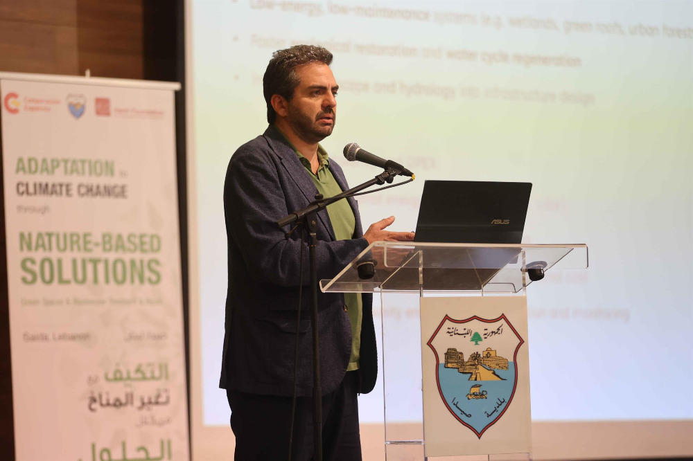 جلسة عرض ونقاش في بلدية صيدا للمشروع النموذجي: "التكيّف مع تغير المناخ من خلال الحلول القائمة على الطبيعة"