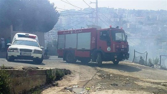 5 حالات اختناق في حريق في الفوار صيدا