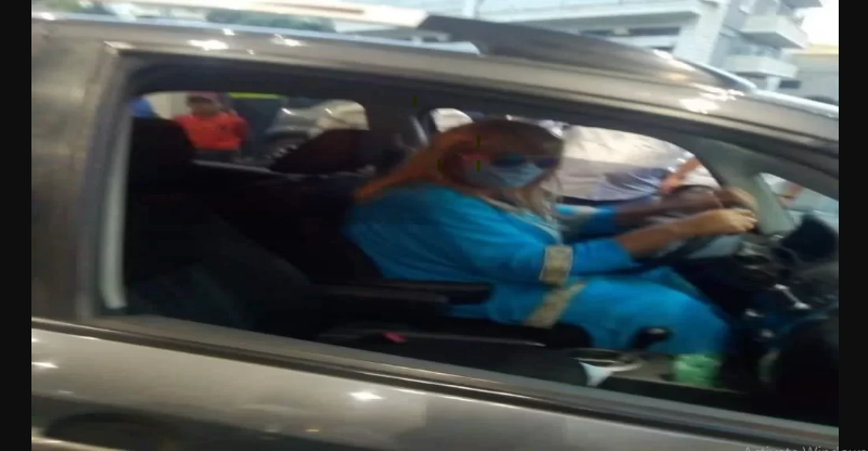 بالفيديو: عندما خصصت إحدى المحطات في زحلة اليوم للسيدات لتعبئة سياراتهنَّ فقط.. رجل يتنكر بزي امراة للحصول على البنزين!