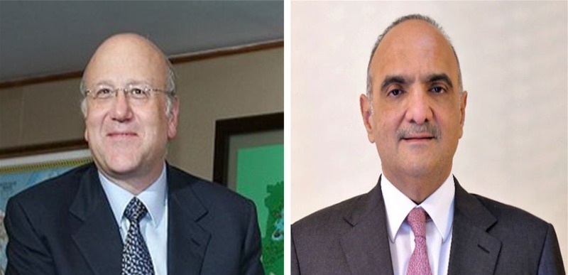 رئيس وزراء الاردن في بيروت مساء لتهنئة ميقاتي بتشكيل الحكومة