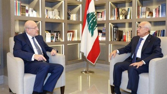 الرئيس ميقاتي تشاور مع الرئيس سليمان بالأوضاع وعمل الحكومة