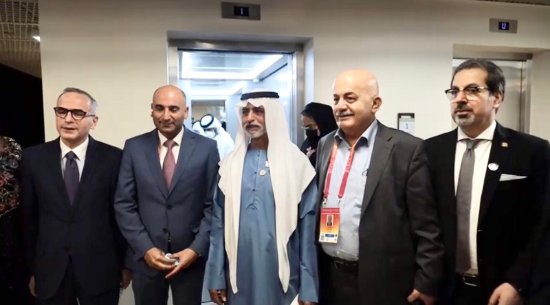 السفير يونس وممثلي بعثات قنصلية يشاركون بحفل رفع ميثاق الشرف الإماراتي ويزورون جناح فلسطين في إكسبو 2020