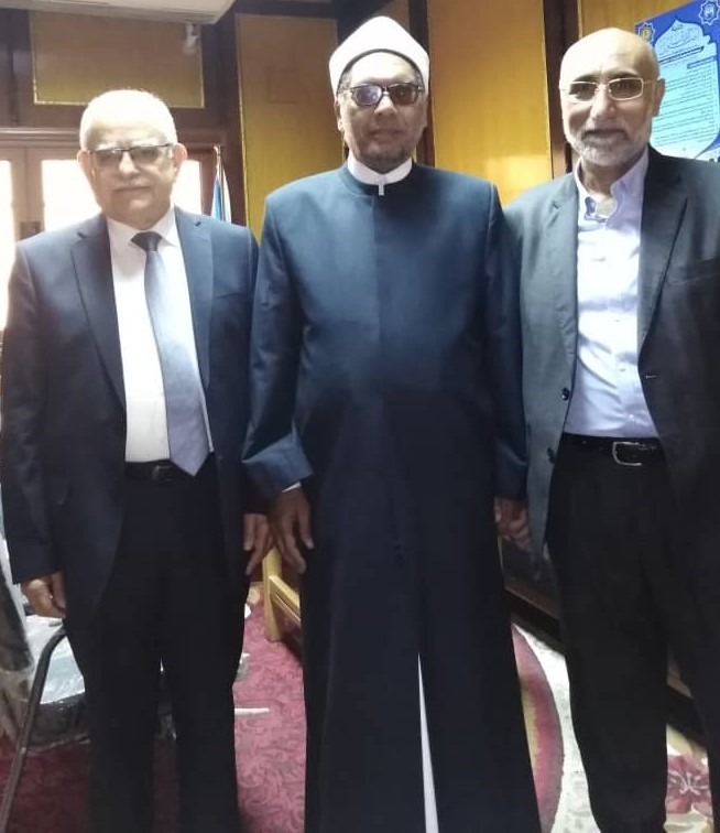 السحمراني وأبو سمرة يزوران العواري في كلية أصول الدين في جامعة الأزهر