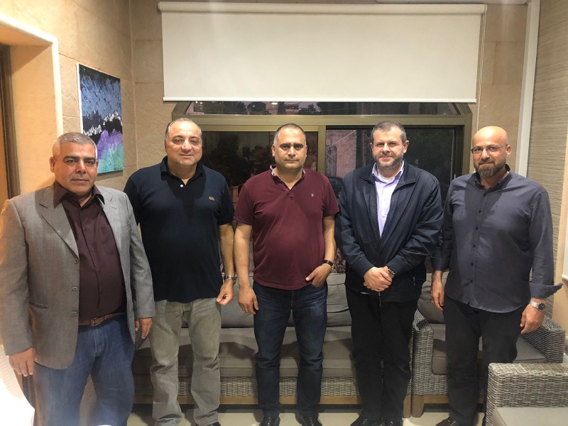 وفد من الحزب يهنيء د.مسعد بفوزه بالانتخابات النيابية