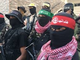 الفصائل الفلسطينية خلال مؤتمر صحفي عقب اجتماعها في غزة