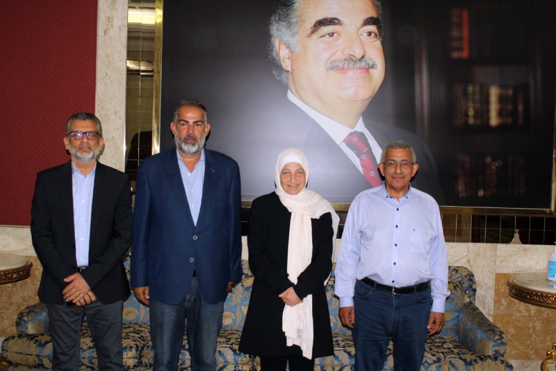 بهية الحريري تستقبل النائب د. أسامة سعد في دارة مجدليون
