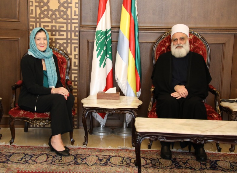 شيخ العقل يلتقى سفيرة أميركا والمؤتمر التأسيسي للأسرة ومحترف عسّاف