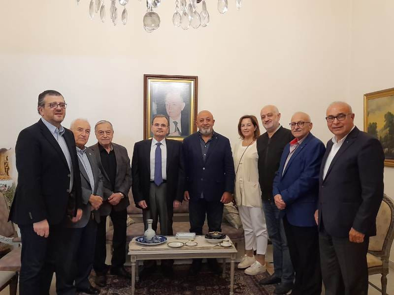 وفد من نادي" روتاري صيدا" برئاسة هشام الأسعد يلتقي السيدة بهية الحريري ود.أسامة سعد ود.عبد الرحمن البزري