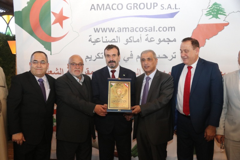 السفير الجزائري عبد الكريم ركايبي خلال حفل وداعي لمناسبة انتهاء مهامه الدبلوماسية: الجزائر تولي اهتماما كبيرا لعلاقاتها مع لبنان