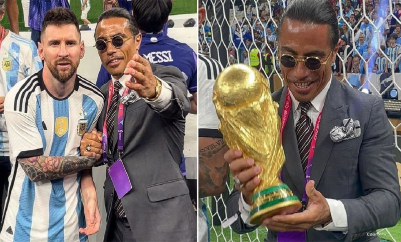 فيديو: الشيف نصرت حمل كأس العالم وقبلها ولاحق ميسي حتى نجح في التقاط صورة معه